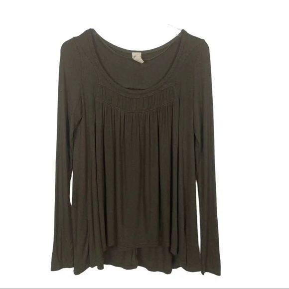 Free People We The Free Love Valley Soft Stretch Ribbed OliveGreen/Brown Size S - Picture 12 of 14